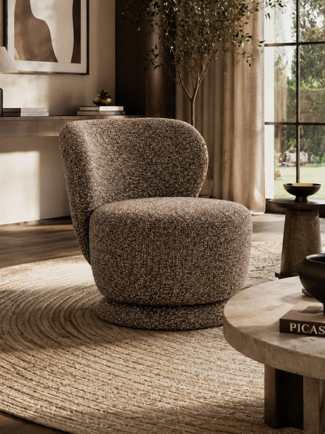 Orla Upholstered Swivel Accent Chair
