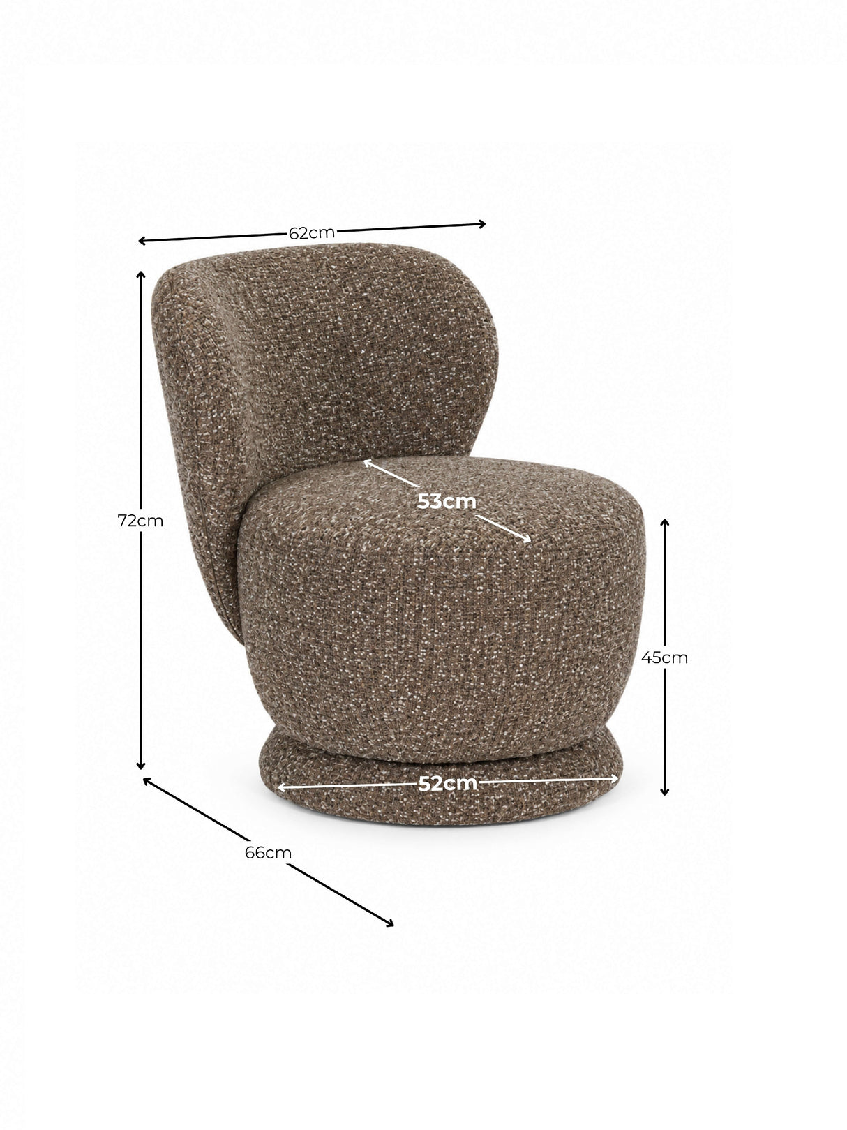 Orla Upholstered Swivel Accent Chair