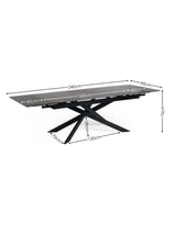 Osaka Rectangular Extending 6-8 Seater Dining Table