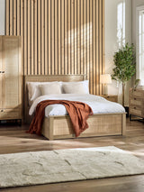 Padstow Rattan Ottoman Storage Bed