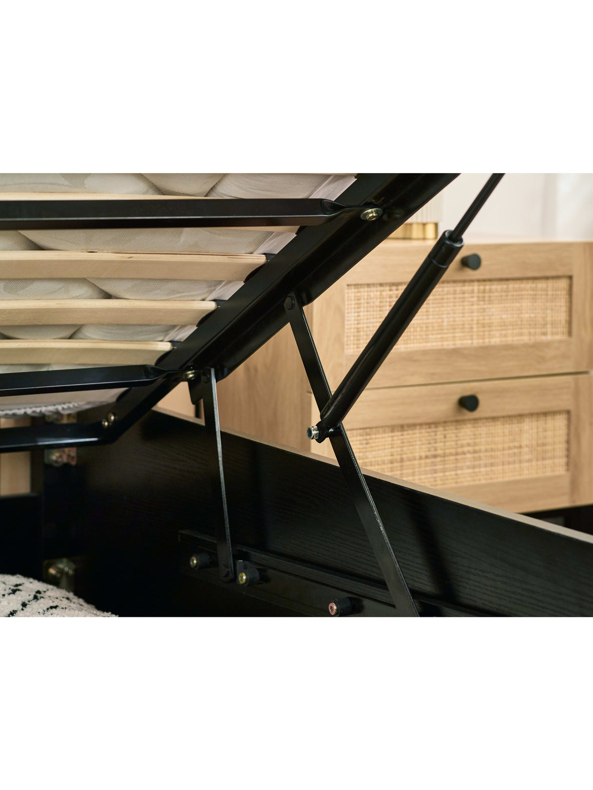 Padstow Rattan Ottoman Storage Bed