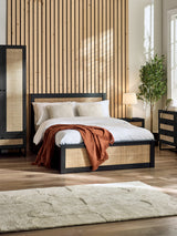 Padstow Rattan Ottoman Storage Bed