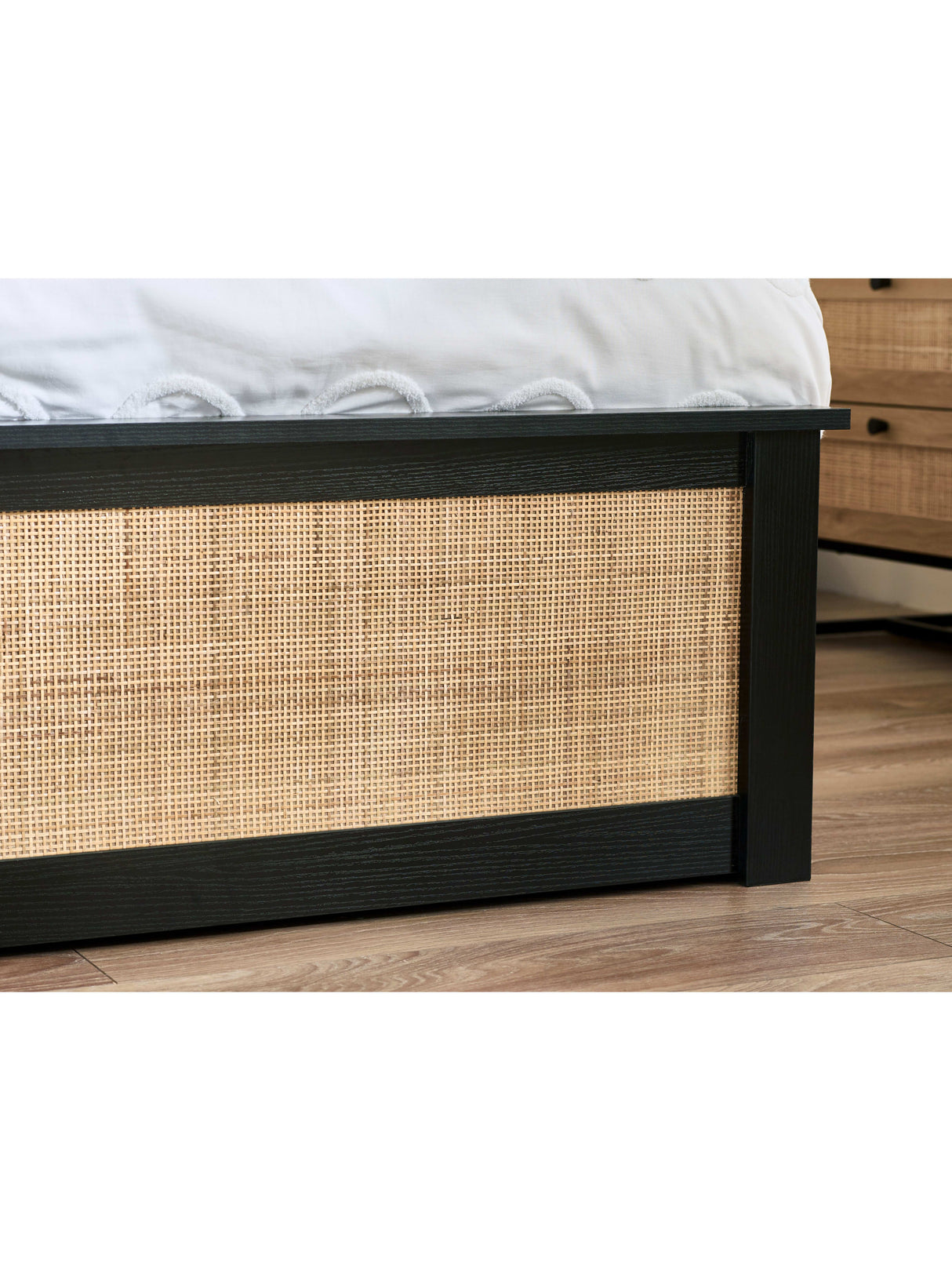 Padstow Rattan Ottoman Storage Bed