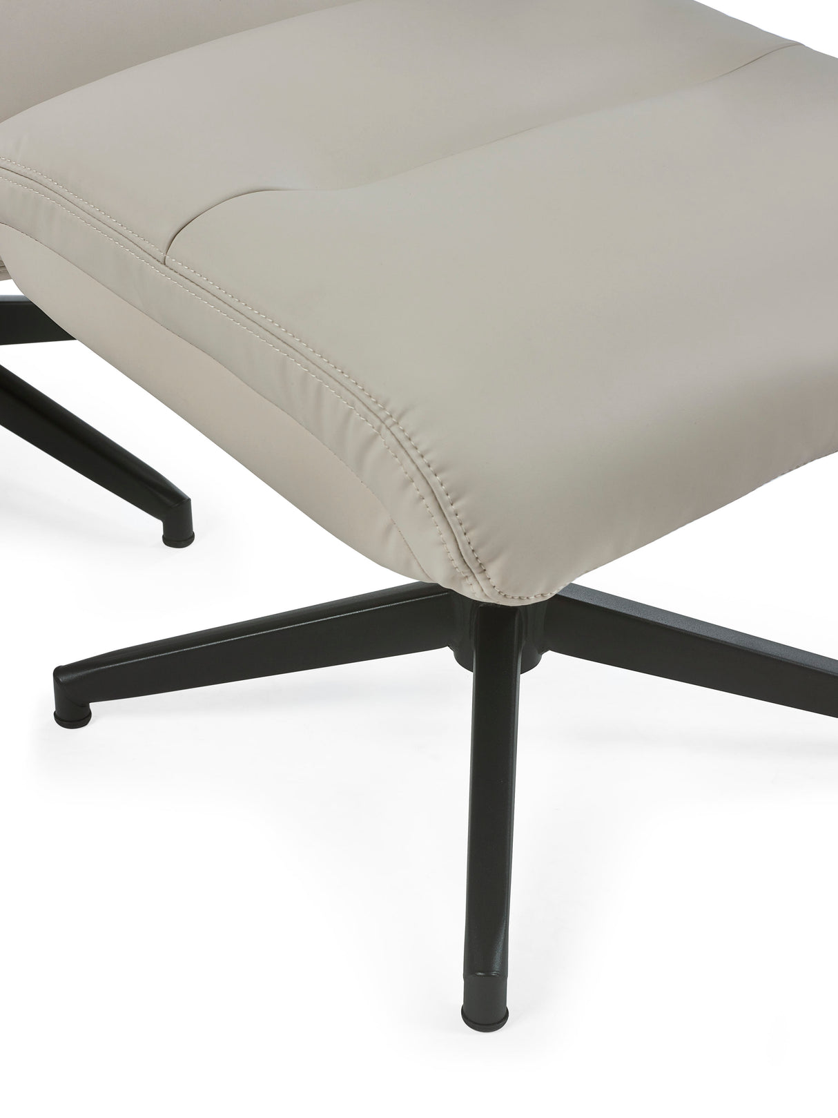 Priya Upholstered Swivel Recliner Chair and Footstool
