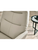 Priya Upholstered Swivel Recliner Chair and Footstool