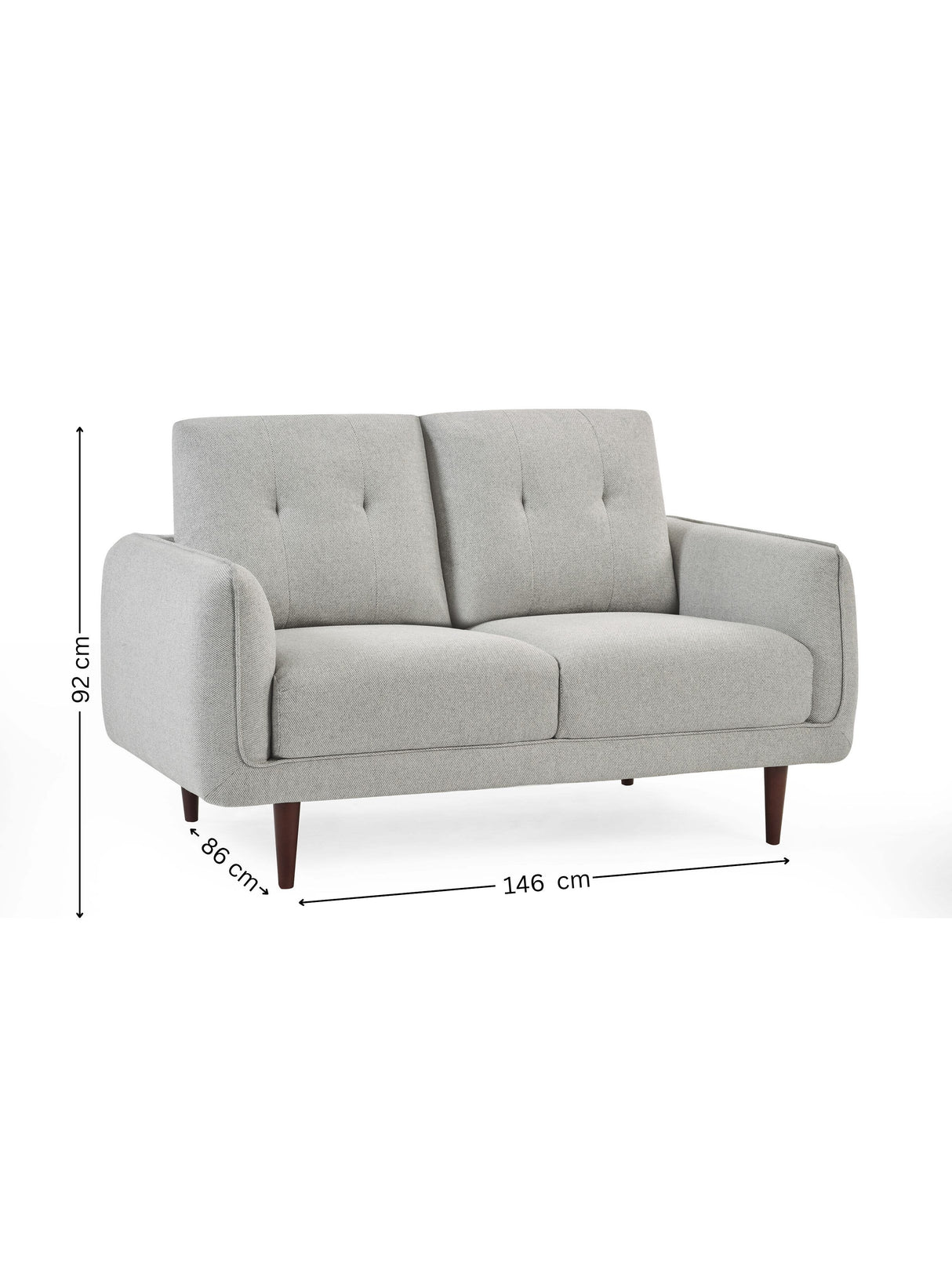 Remy Upholstered 2 Seater Sofa