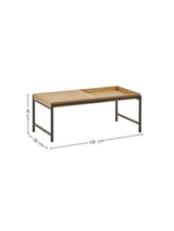 Reuben Rectangular Coffee Table with Reversible Tray Tops