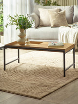 Reuben Rectangular Coffee Table with Reversible Tray Tops