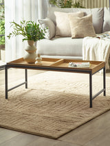 Reuben Rectangular Coffee Table with Reversible Tray Tops