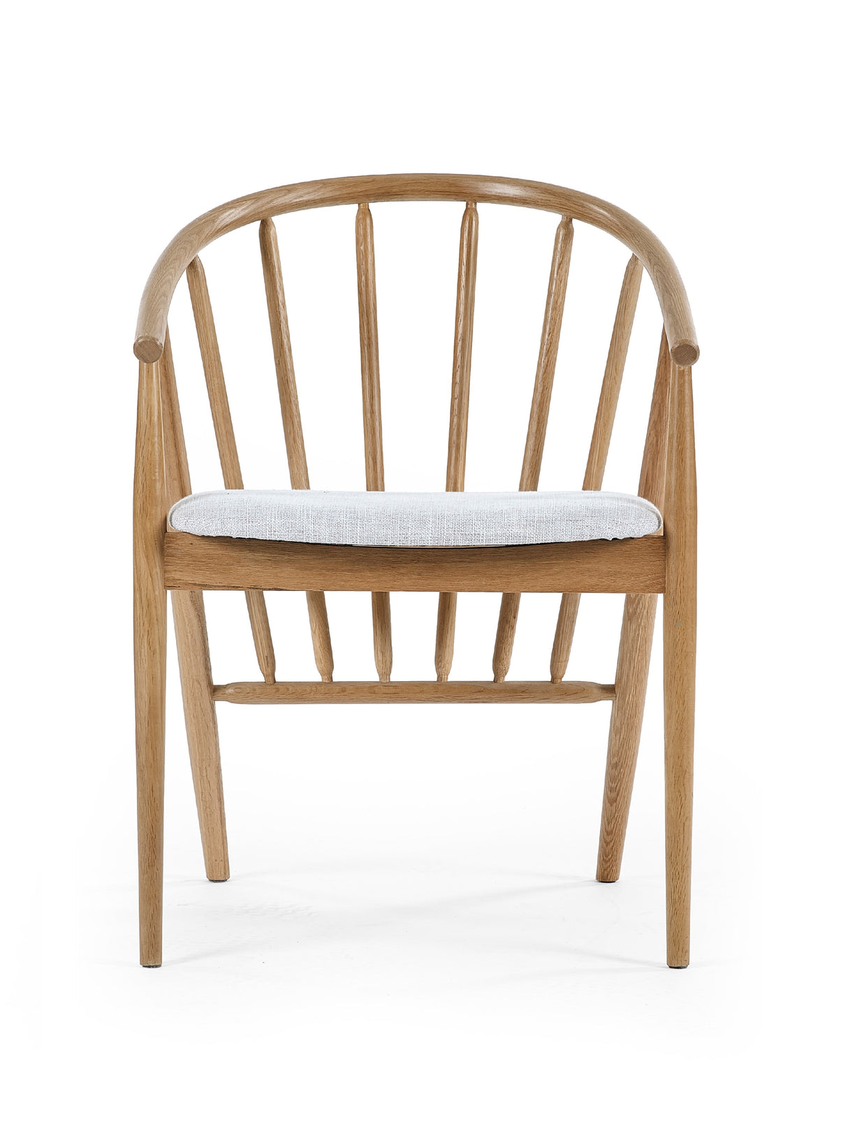 Rory Curved Spindle Back Upholstered Dining Chair