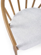 Rory Curved Spindle Back Upholstered Dining Chair
