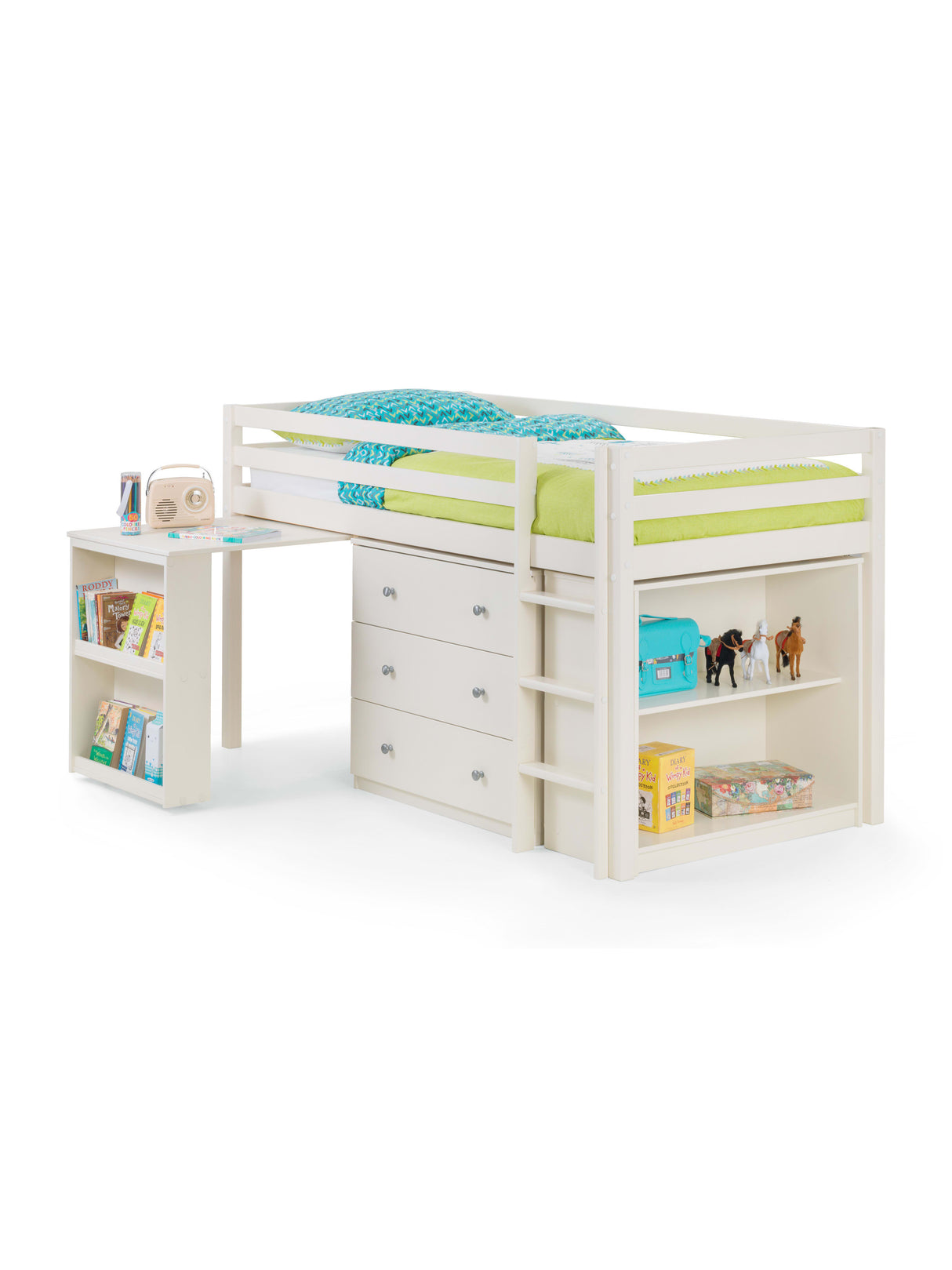 Roxy Mid Sleeper Bed with Desk