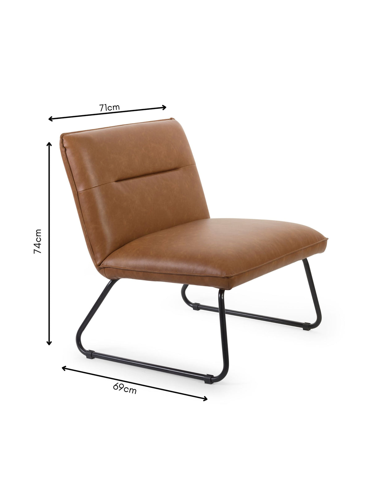 Saxon Upholstered Armless Accent Chair