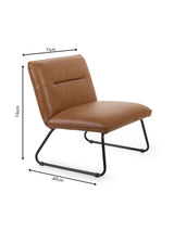 Saxon Upholstered Armless Accent Chair