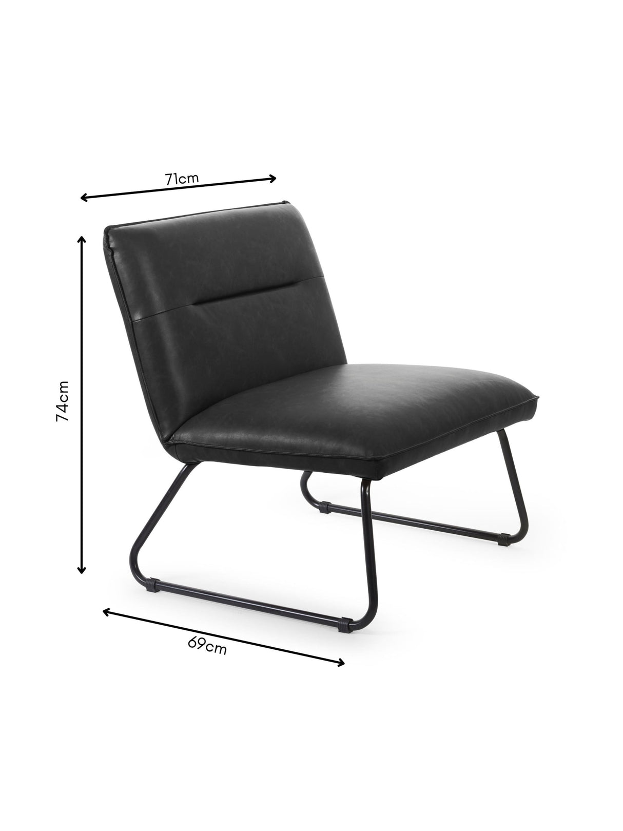 Saxon Upholstered Armless Accent Chair