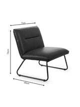 Saxon Upholstered Armless Accent Chair