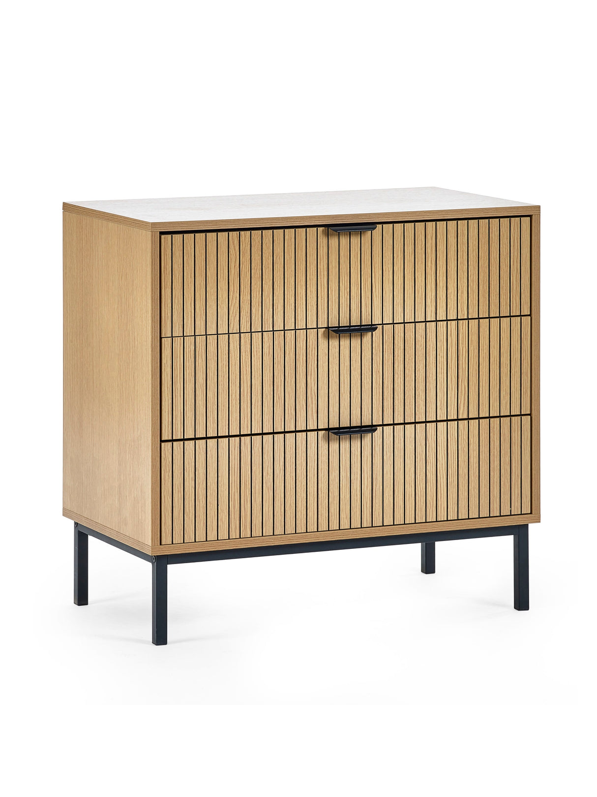 Sia Fluted 3 Drawer Chest