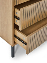 Sia Fluted 3 Drawer Chest