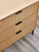 Sia Fluted 3 Drawer Chest