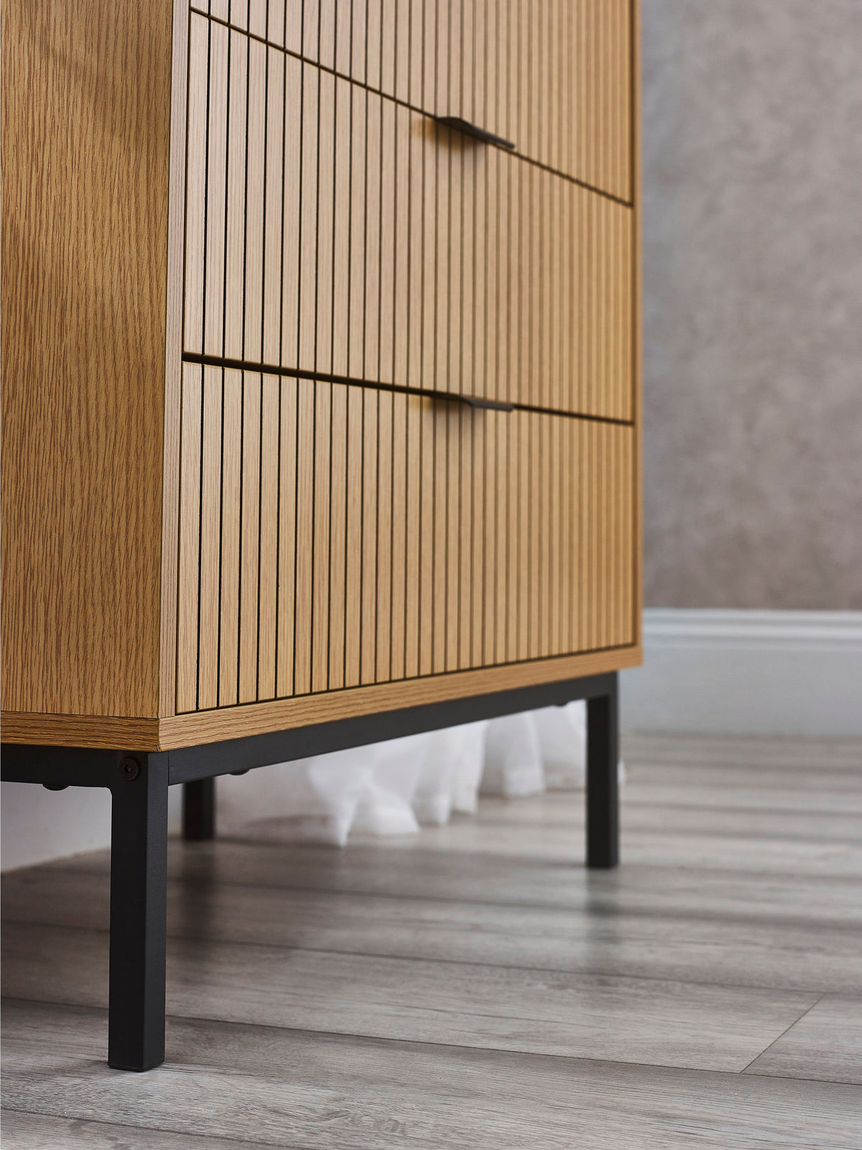 Sia Fluted 3 Drawer Chest