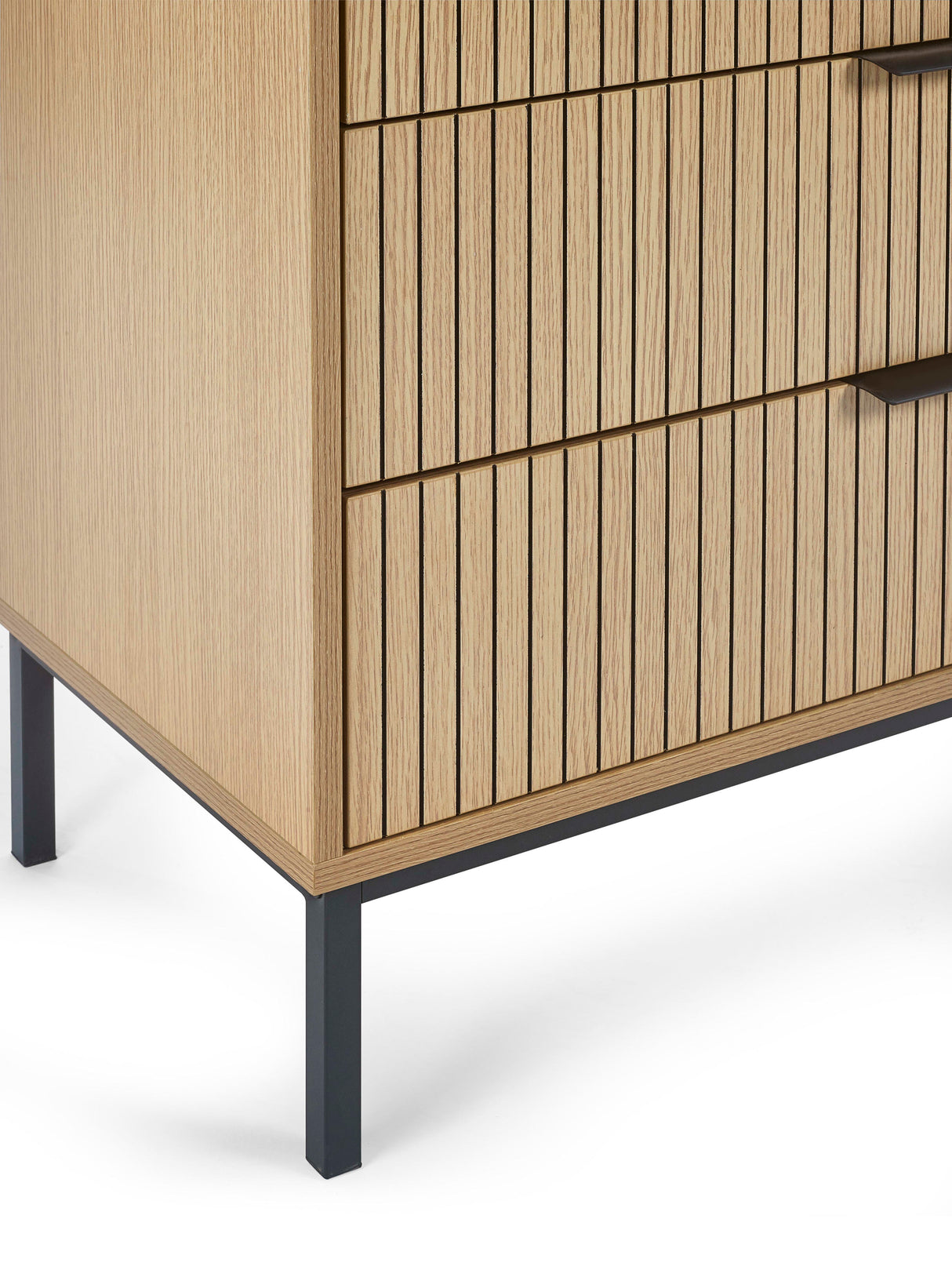 Sia Fluted 5 Drawer Chest