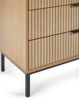 Sia Fluted 5 Drawer Chest
