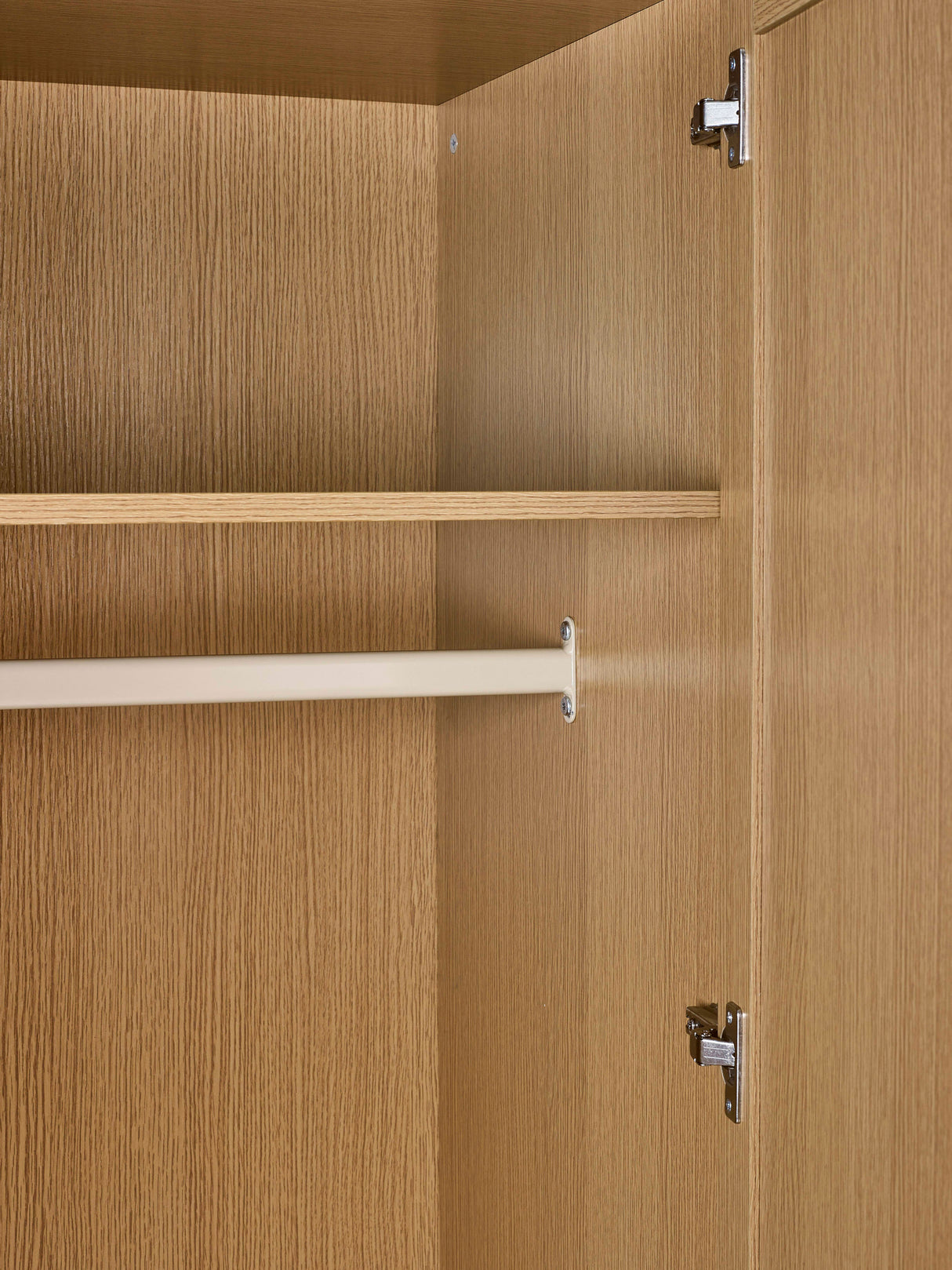 Sia Fluted 2 Door Wardrobe with Shelf