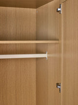 Sia Fluted 2 Door Wardrobe with Shelf