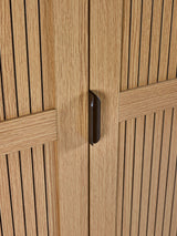 Sia Fluted 2 Door Wardrobe with Shelf