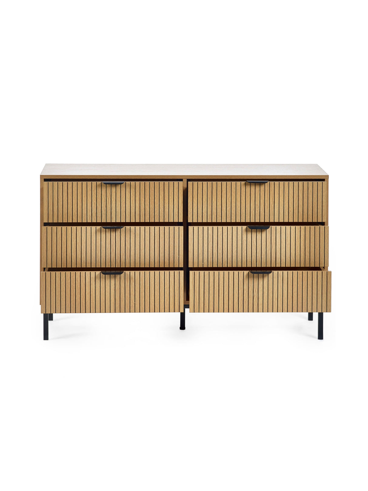 Sia Fluted 6 Drawer Chest