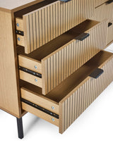 Sia Fluted 6 Drawer Chest