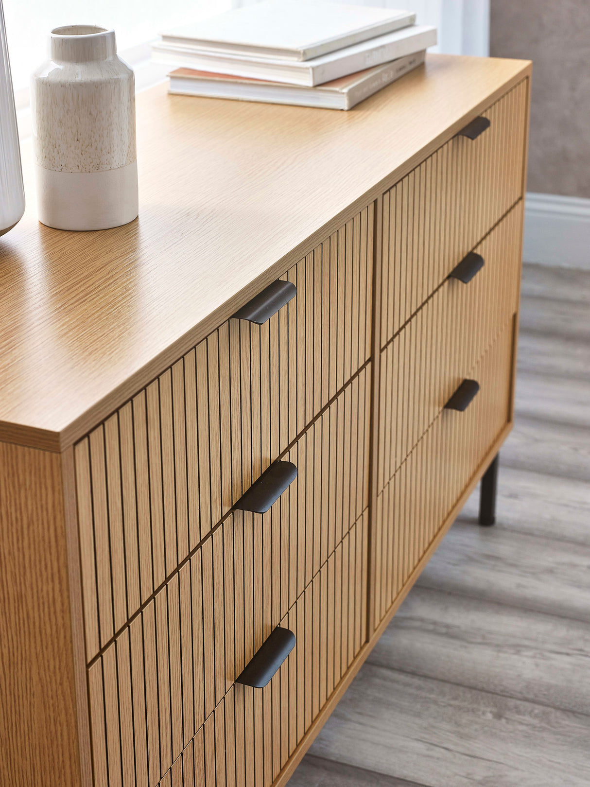 Sia Fluted 6 Drawer Chest