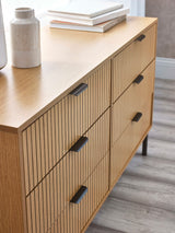 Sia Fluted 6 Drawer Chest