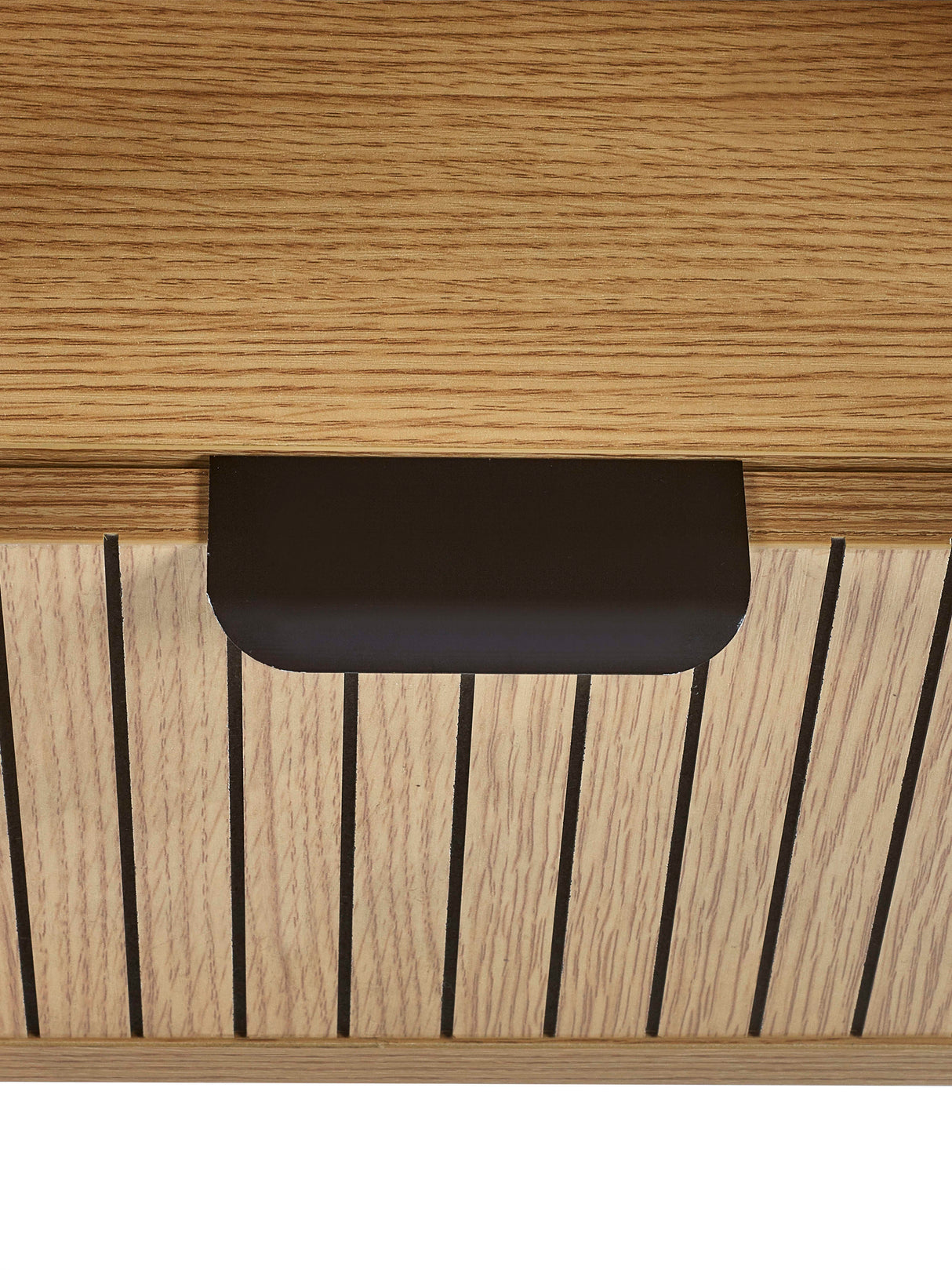 Sia Fluted 1 Drawer Bedside Table with Shelf