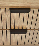 Sia Fluted 2 Drawer Bedside Table