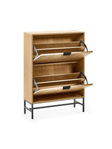 Sia Fluted Shoe Storage Cabinet