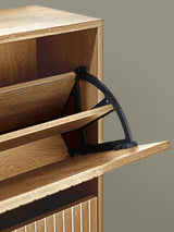 Sia Fluted Shoe Storage Cabinet