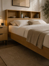 Sia Bookcase Headboard Bed