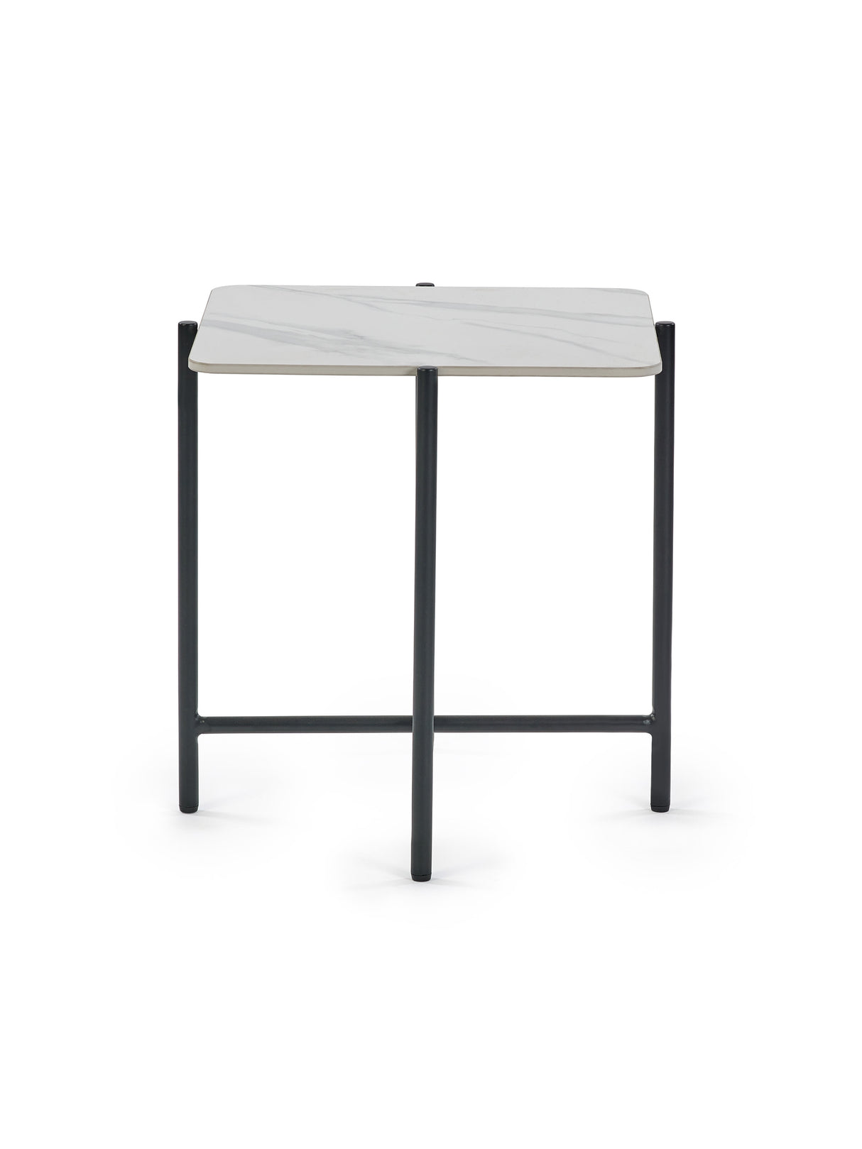 Siena Square Stone Top Side Table