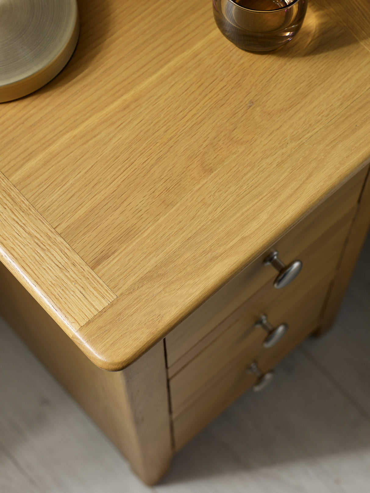 Somerset 3 Drawer Slim Bedside Table