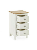 Somerset 3 Drawer Slim Bedside Table