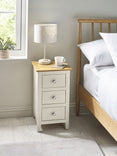 Somerset 3 Drawer Slim Bedside Table