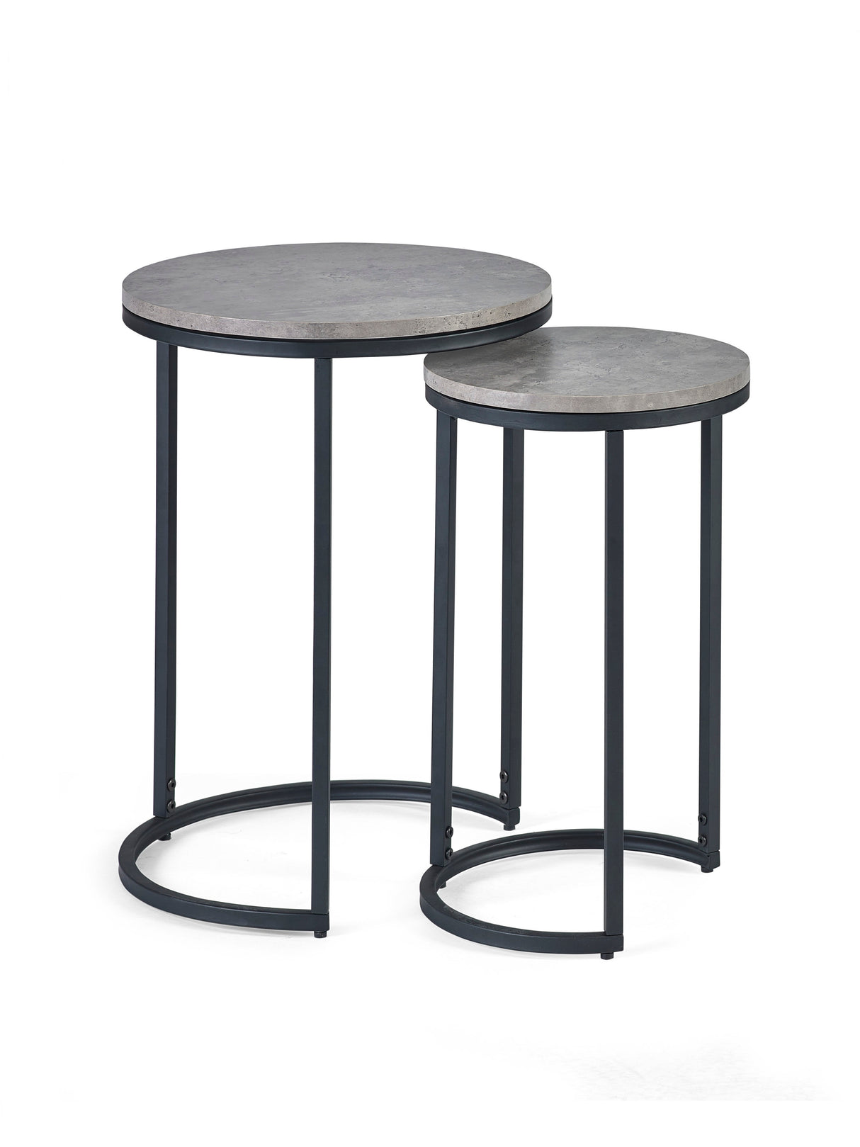 Staten Round Nest of 2 Side Tables