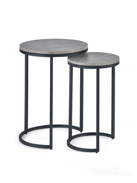 Staten Round Nest of 2 Side Tables