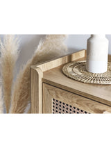 Sydney Rattan Print 3 Drawer Chest