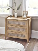 Sydney Rattan Print 3 Drawer Chest
