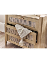 Sydney Rattan Print 3 Drawer Chest