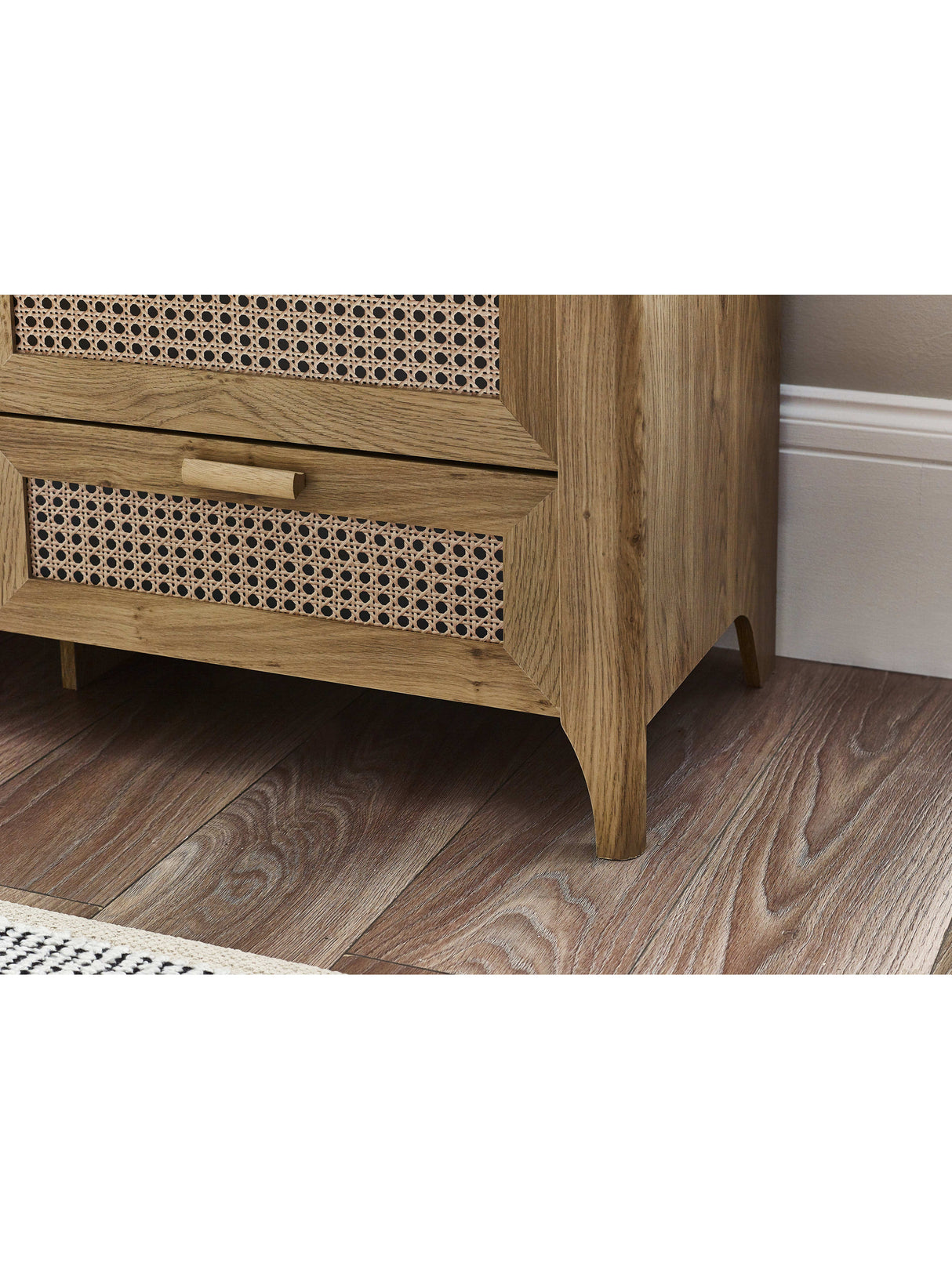 Sydney Rattan Print 6 Drawer Wide Chest