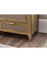 Sydney Rattan Print 6 Drawer Wide Chest