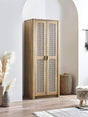 Sydney Rattan Print 2 Door Wardrobe with Shelf